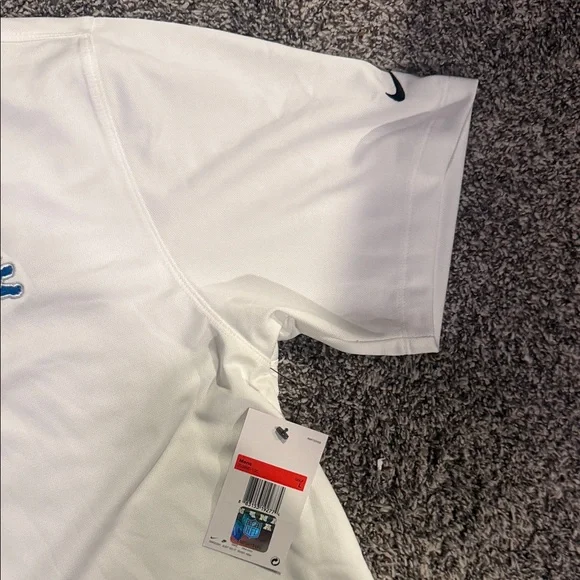 Nike Men's Detroit Lions White Dri-FIT Polo - Picture 4 of 7